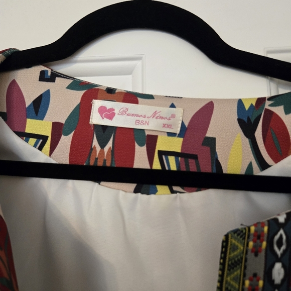 Colorful Patterned Open Jacket - Picture 4 of 4